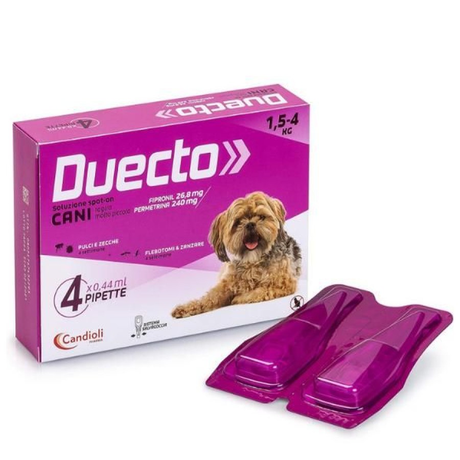 Cani Candioli Farmaceutici | Candioli Pharma Duecto Spot On 4 Pipette Per Cani