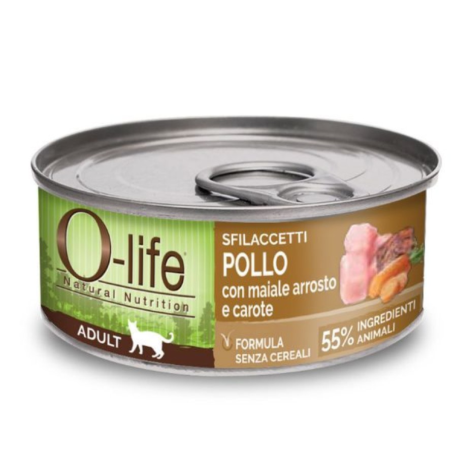 Gatti O-Life | O-Life Cat Adult Sfilaccetti 70 Gr