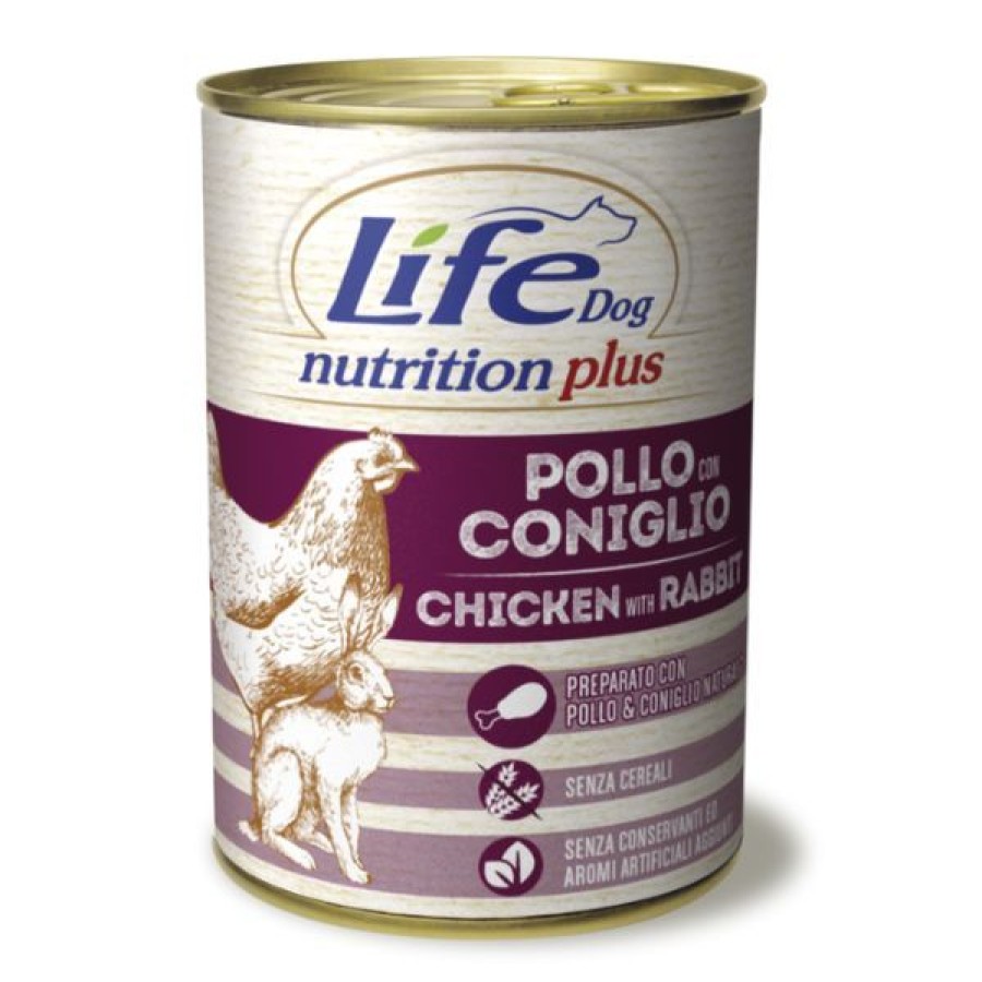 Cani LifeDog | Life Dog Nutrition Plus Umido Per Cani 400 Gr