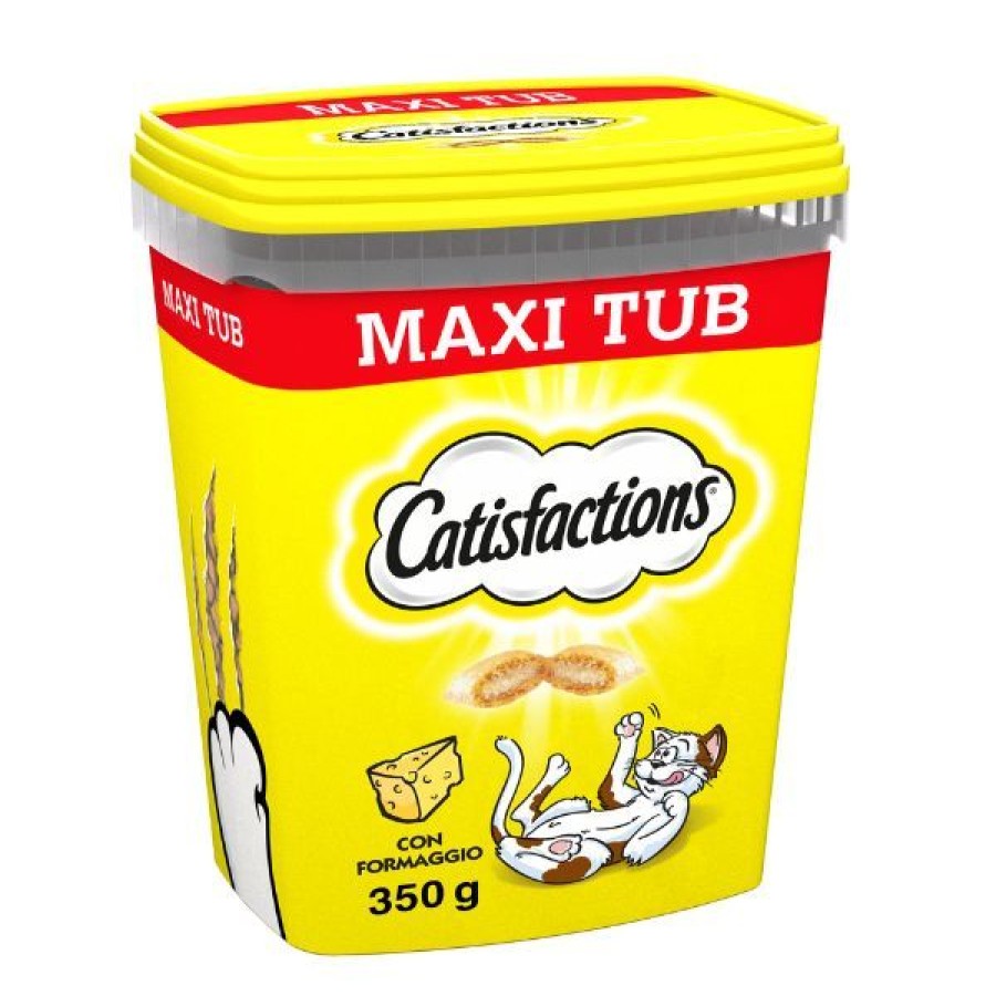 Gatti Catisfactions | Catisfactions Snack Per Gatti Maxi Tub 350 Gr