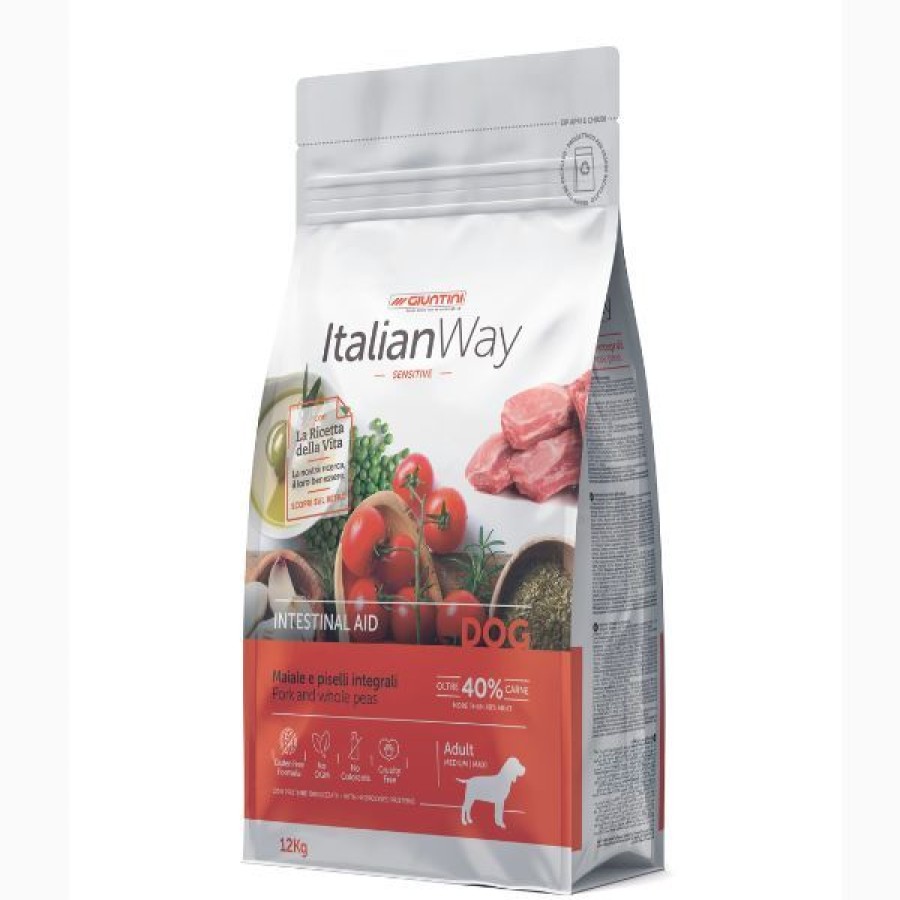 Cani Italian Way | Italianway Medium/Maxi Adult Intestinal Maiale E Piselli