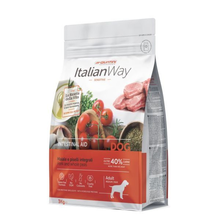 Cani Italian Way | Italianway Medium/Maxi Adult Intestinal Maiale E Piselli