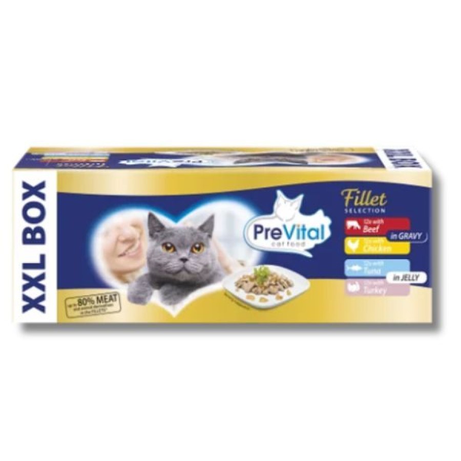 Gatti Prevital Cat Food | Prevital Cat Food Adult Fillet Selection Multipack Xxl Box 48X85 Gr