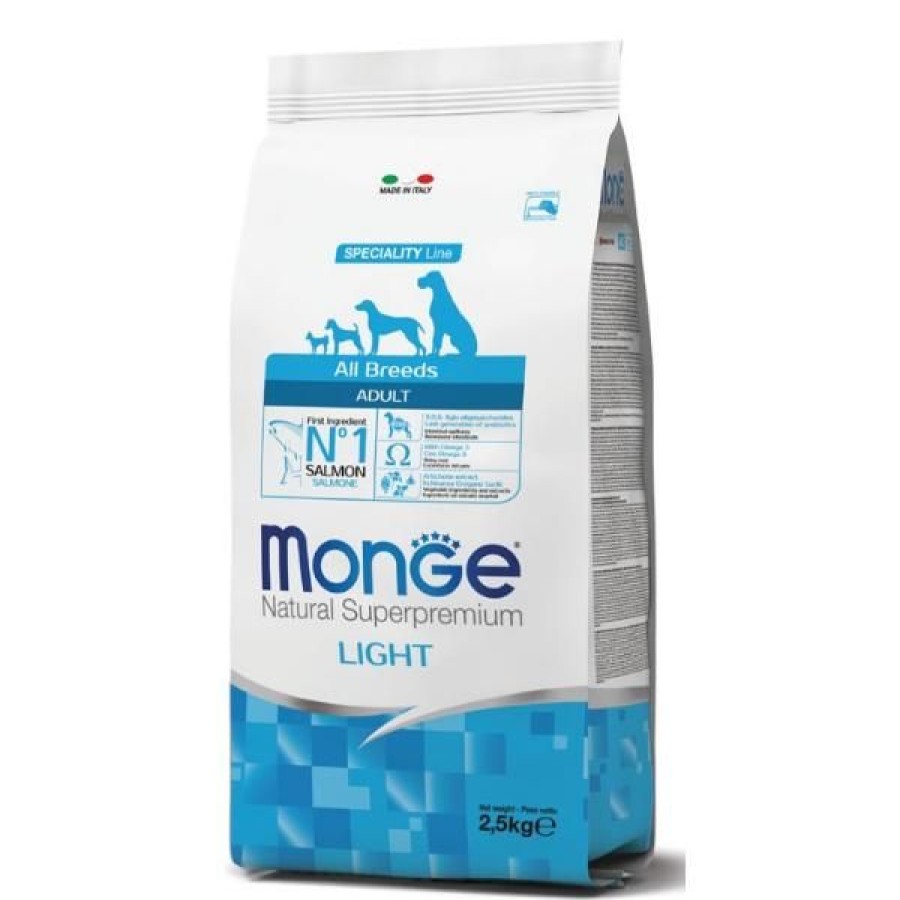 Cani Monge Natural Superpremium | Monge Natural Superpremium Adult Light Salmone E Riso