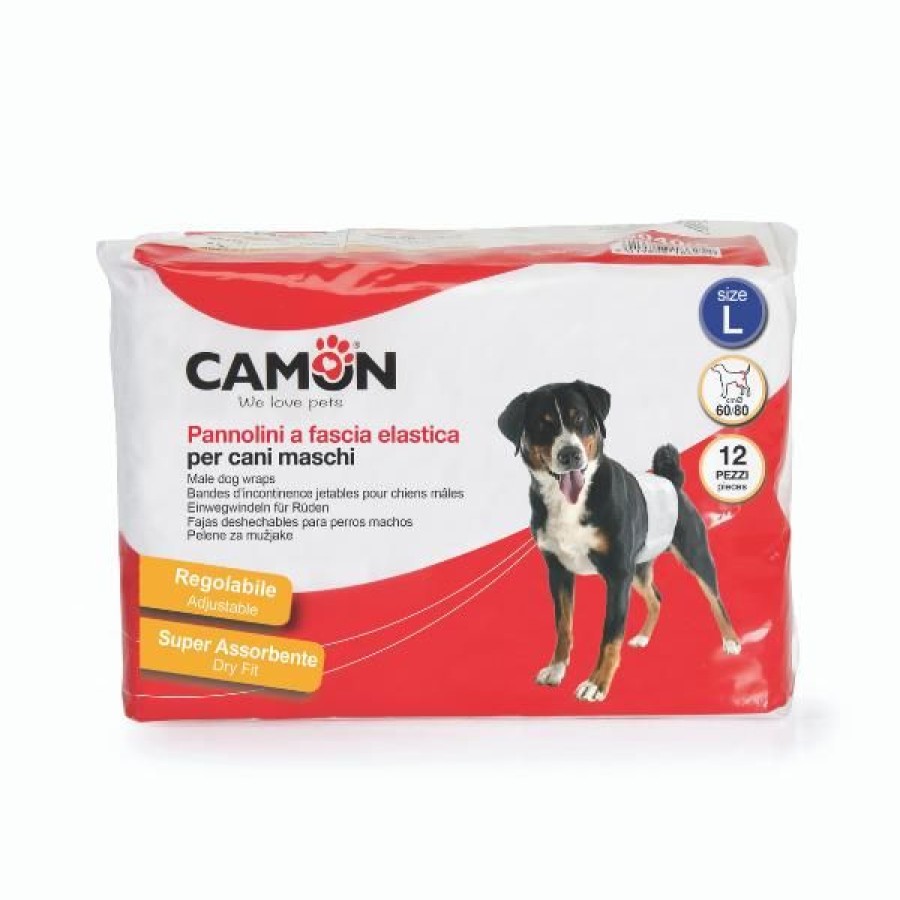 Cani Camon | Pannolini A Fascia Elastica Per Cani Maschi Camon