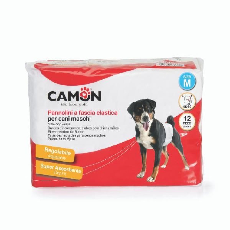 Cani Camon | Pannolini A Fascia Elastica Per Cani Maschi Camon