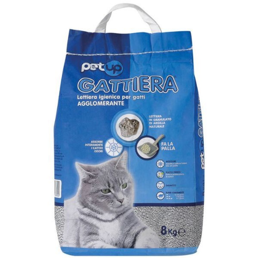 Gatti PetUp | Lettiera Igienica Agglomerante Bentonite Gattiera Petup