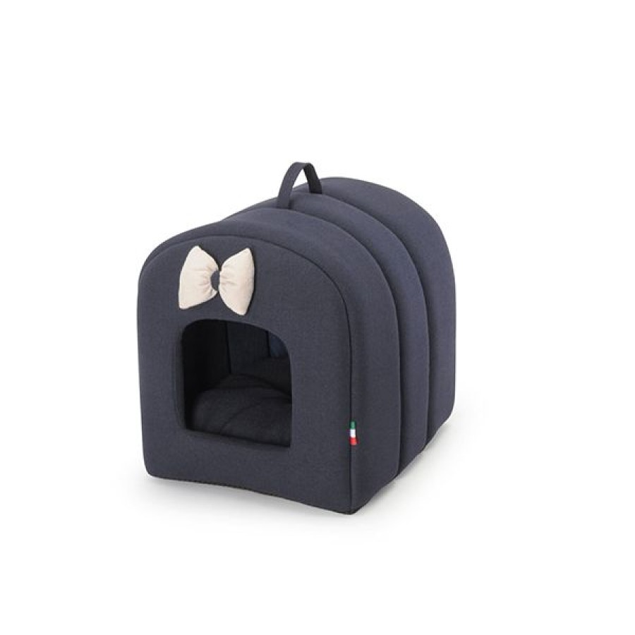 Gatti Fabotex | Cuccia Tunnel Con Cuscino Solid Blue Fabotex