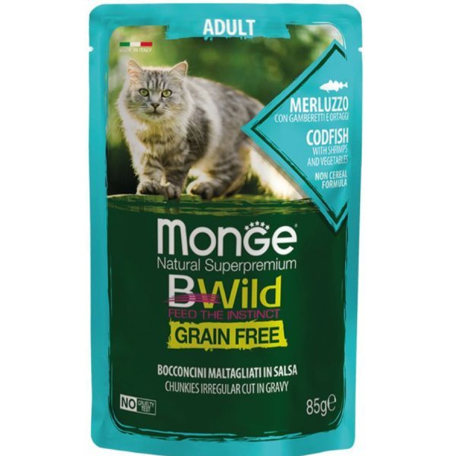 Gatti Monge BWild | Monge Bwild Grain Free Adult Cat 85 Gr