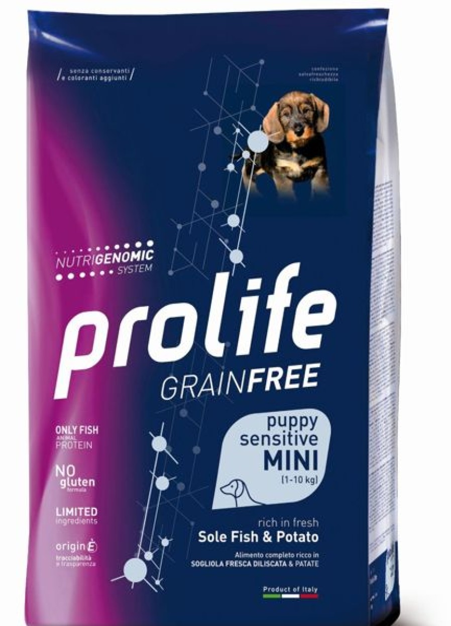 Cani Prolife | Prolife Grain Free Cane Puppy Sensitive Mini Sogliola E Patate