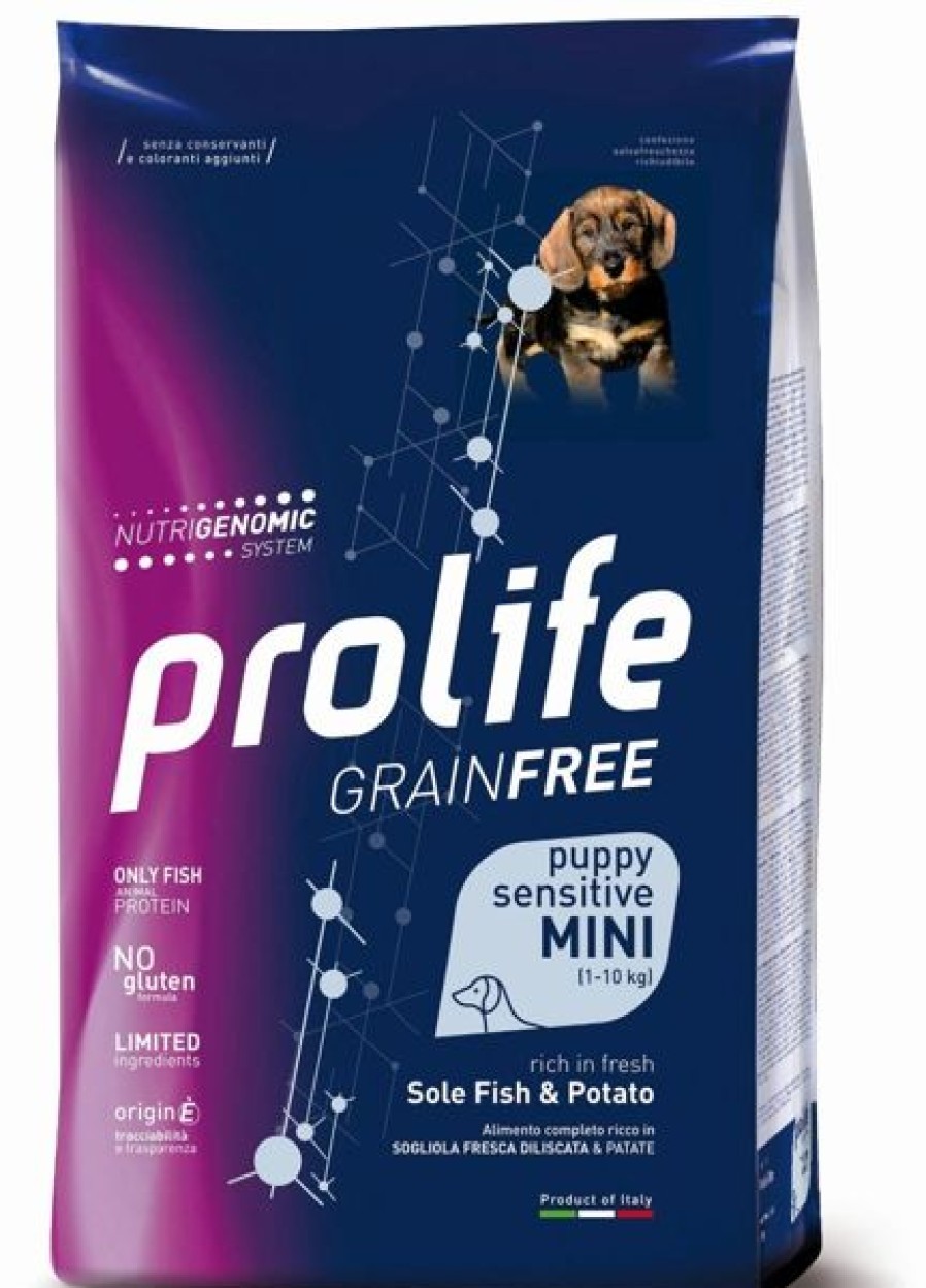 Cani Prolife | Prolife Grain Free Cane Puppy Sensitive Mini Sogliola E Patate