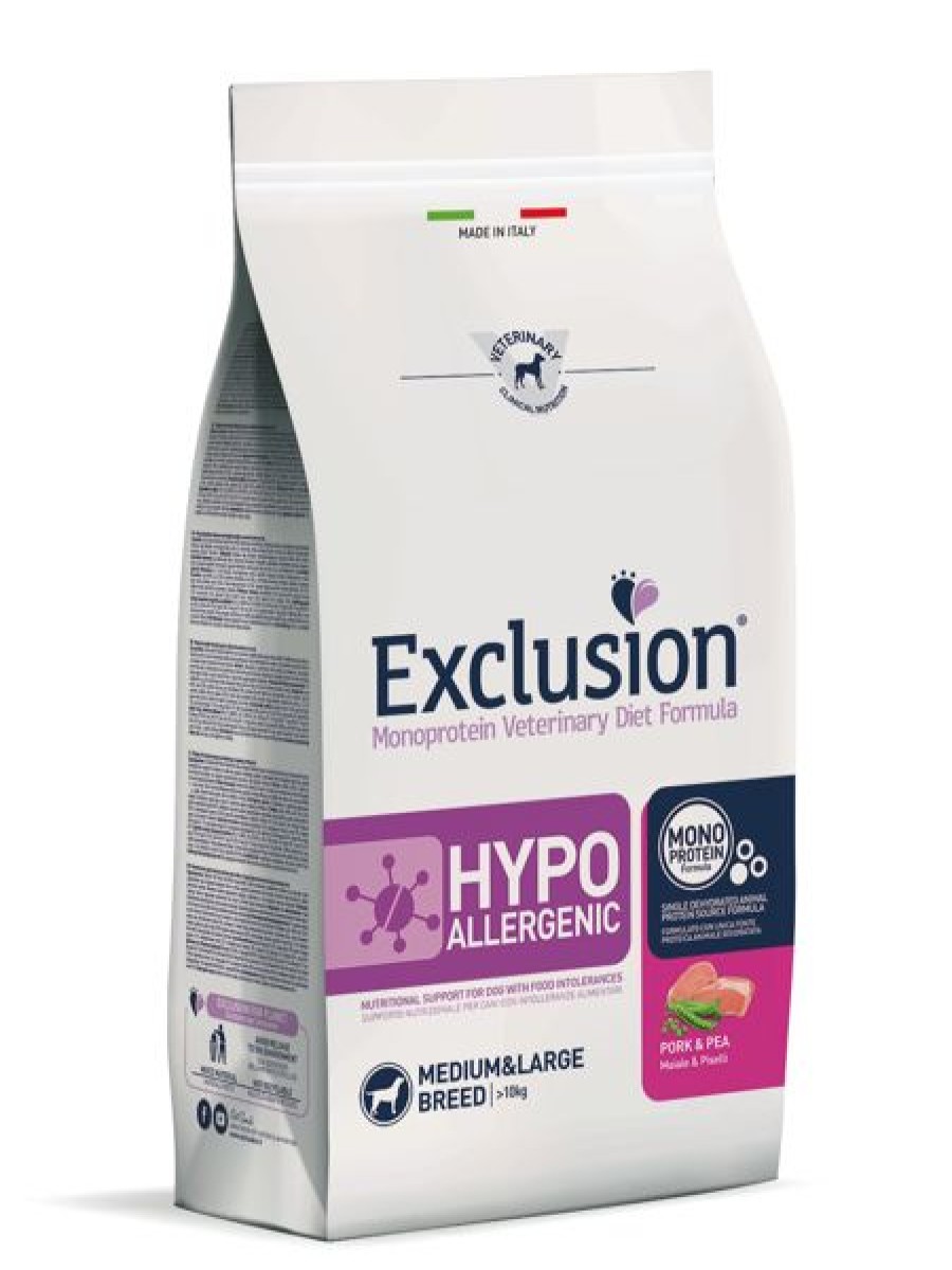 Cani Exclusion Diet | Exclusion Diet Hypoallergenic Medium/Large Breed Maiale E Piselli