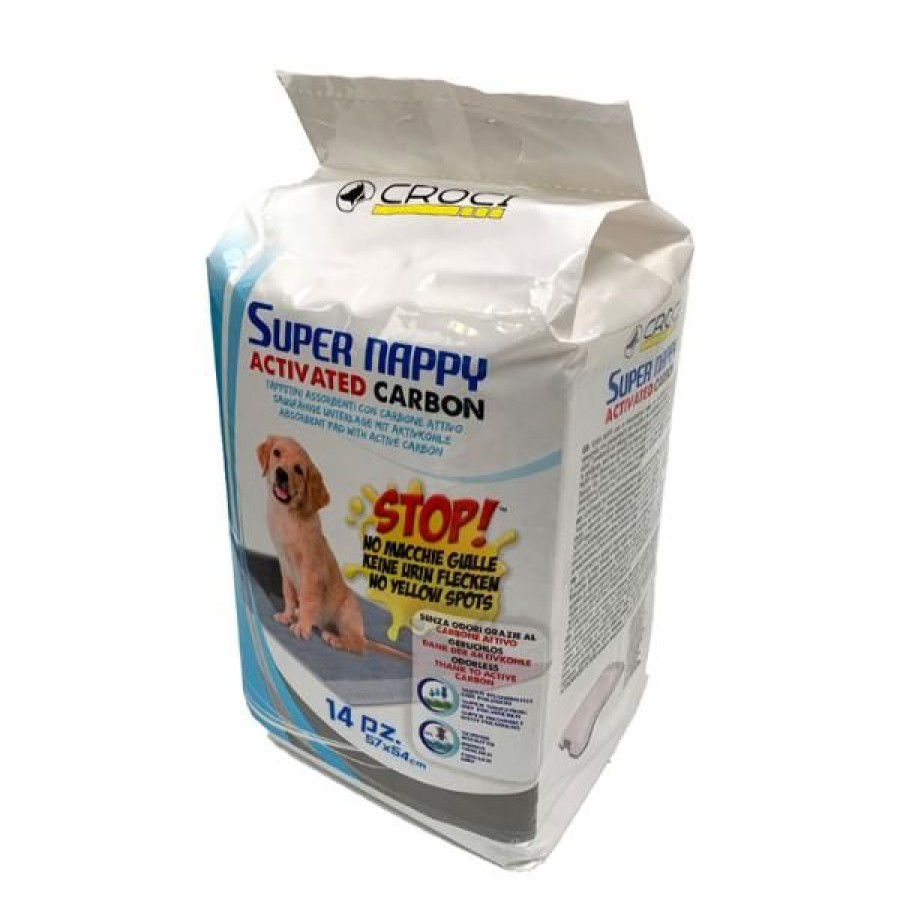 Cani Croci | Tappetini Igienici Super Nappy Carbone Attivo Croci