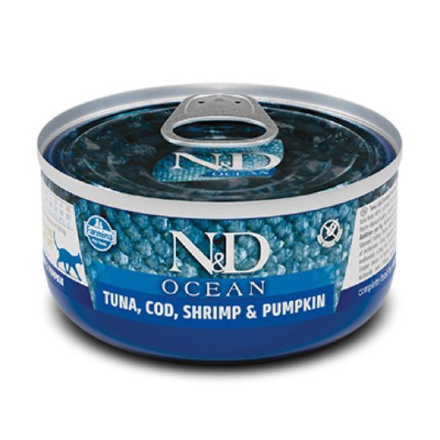 Gatti Farmina N&D Ocean | Farmina N&D Ocean Feline Umido 70 Gr