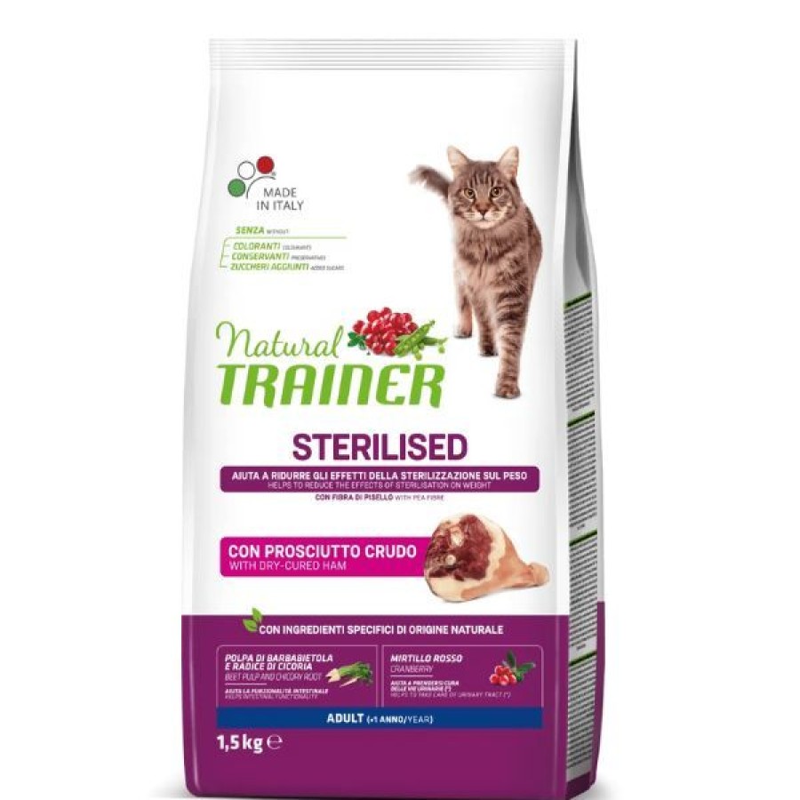 Gatti Natural Trainer | Natural Trainer Adult Sterilised Con Prosciutto Crudo