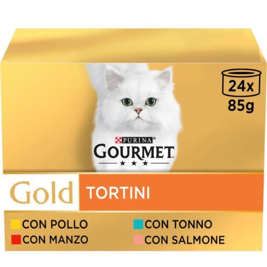 Gatti Gourmet | Purina Gourmet Gold Tortini Umido Gatto Multipack 24X85G