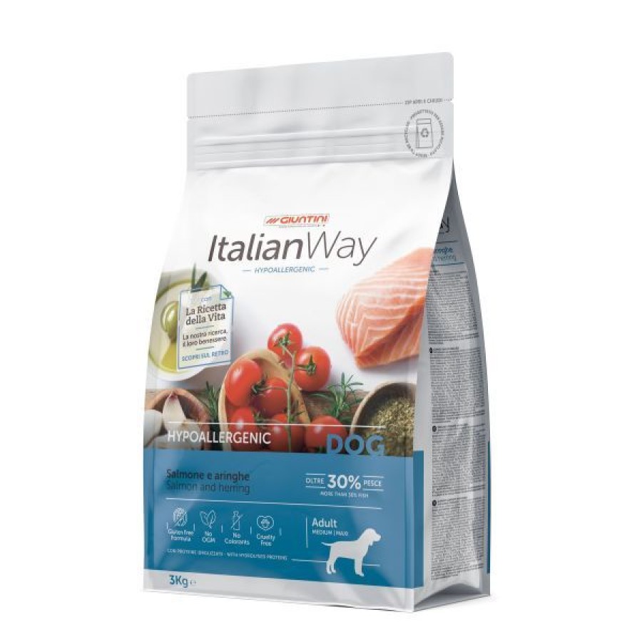 Cani Italian Way | Italianway Medium/Maxi Adult Hypoallergenic Salmone E Aringhe