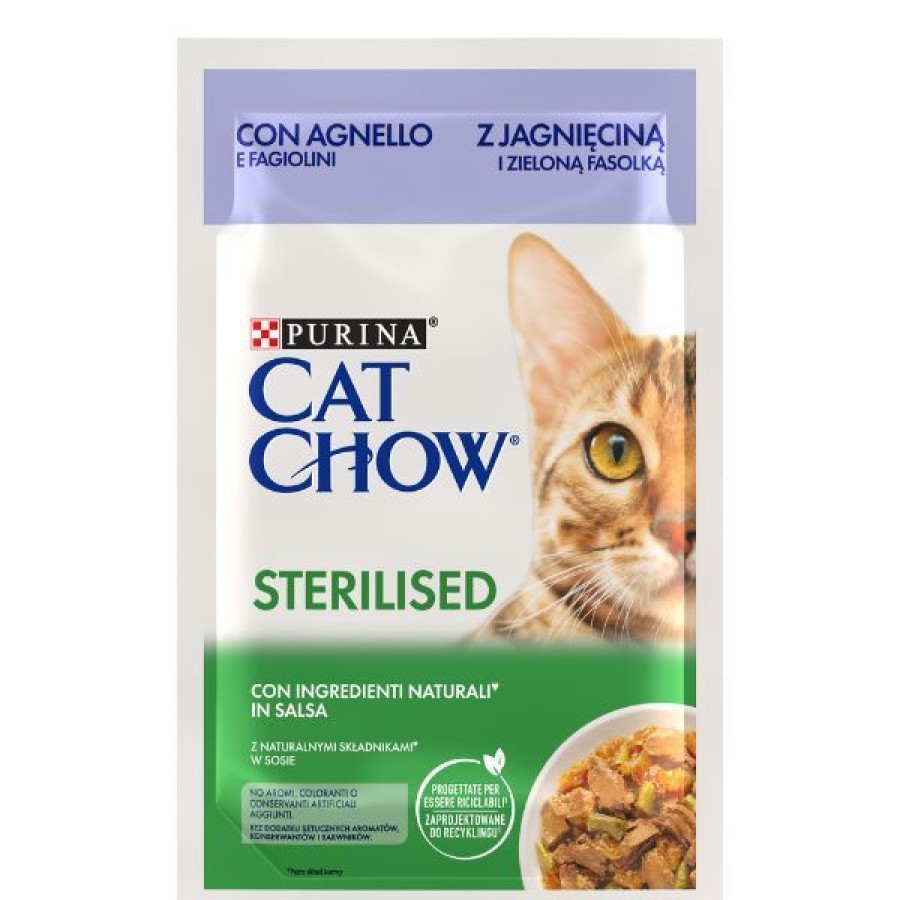 Gatti Purina Cat Chow | Purina Cat Chow Sterilised Cibo Umido Per Gatti 85 Gr