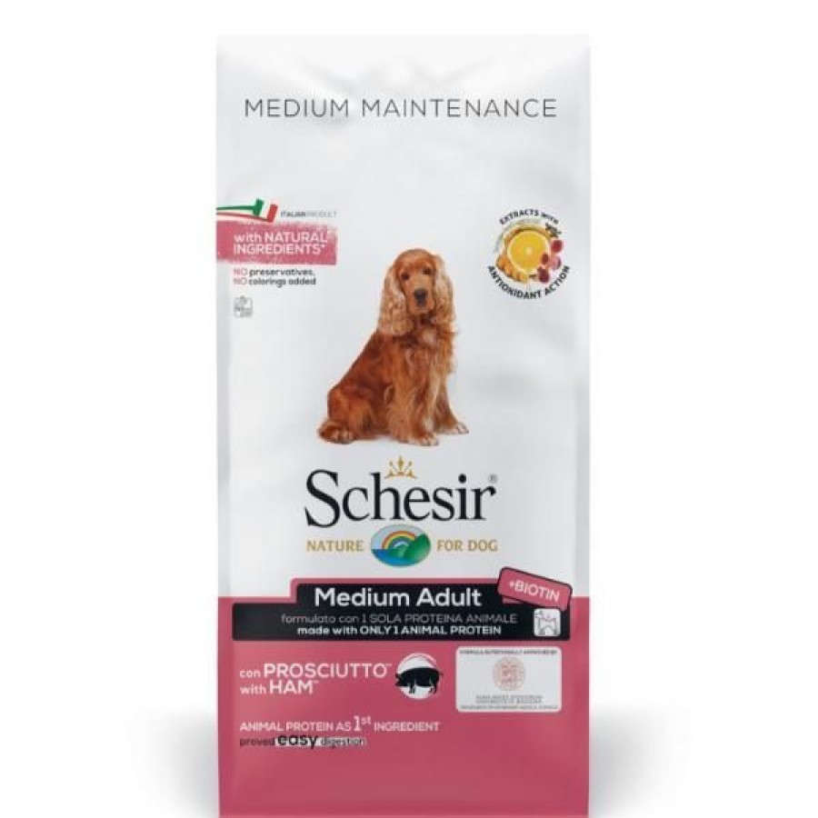 Cani Schesir | Schesir Dog Adult Medium Maintenance Prosciutto