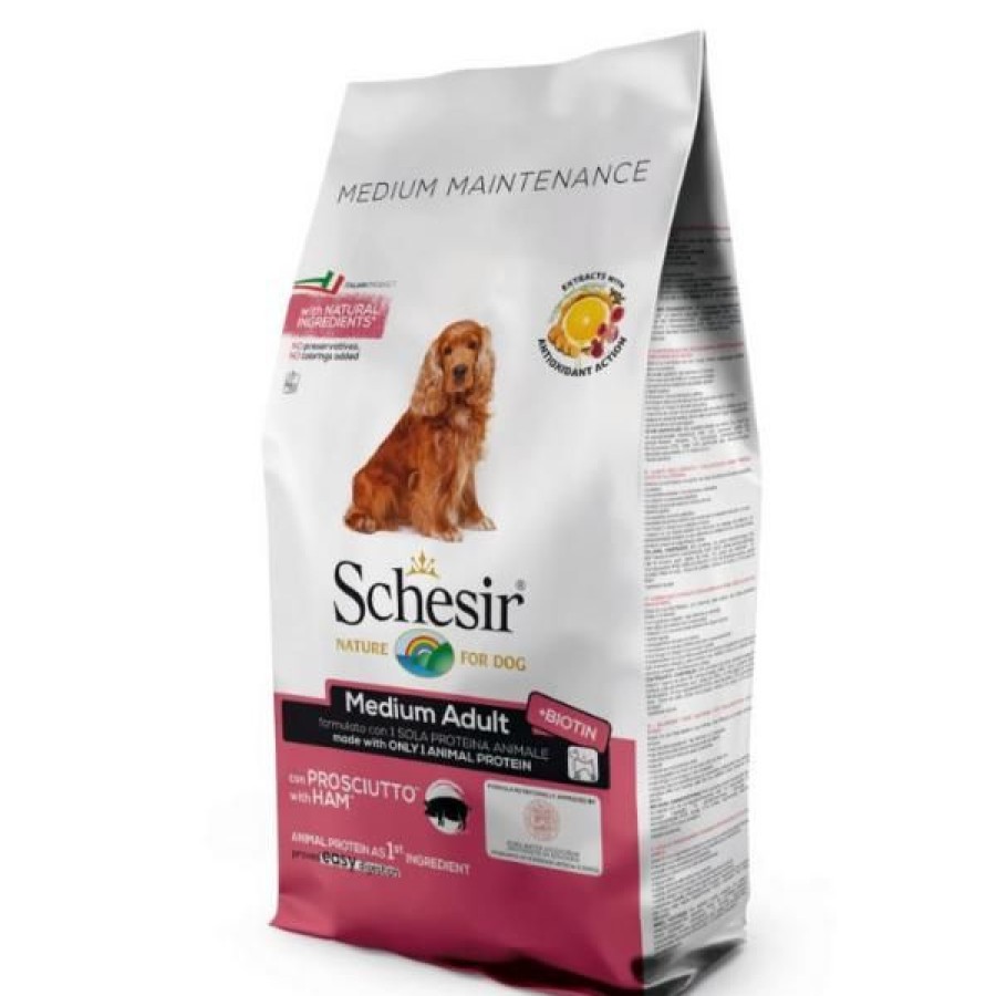 Cani Schesir | Schesir Dog Adult Medium Maintenance Prosciutto