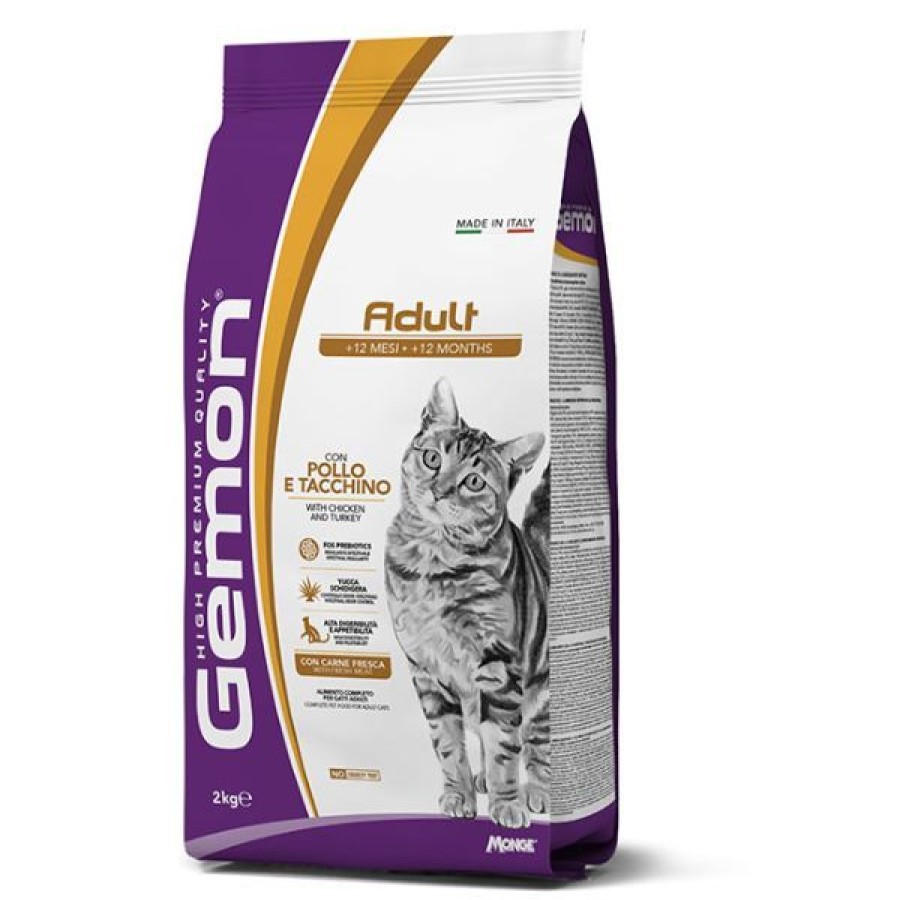 Gatti Monge Gemon | Monge Gemon Adult Cat Con Pollo E Tacchino