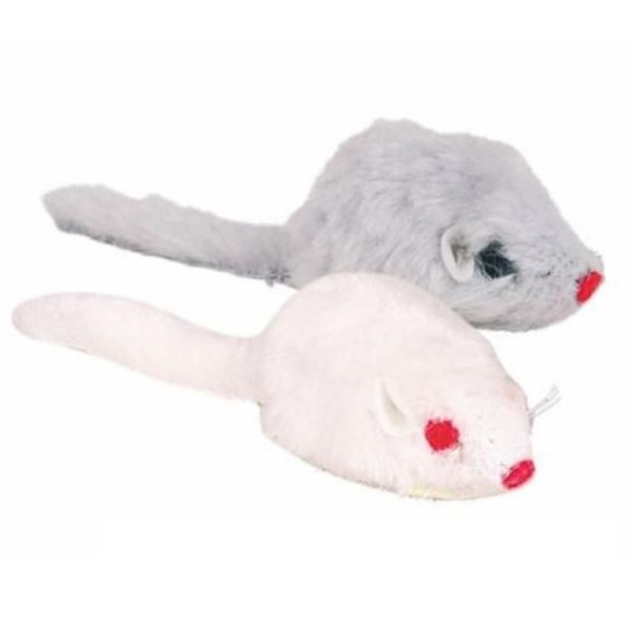 Gatti Trixie | Gioco Mouse In Peluche Longhair Pad Con Campanellino Trixie