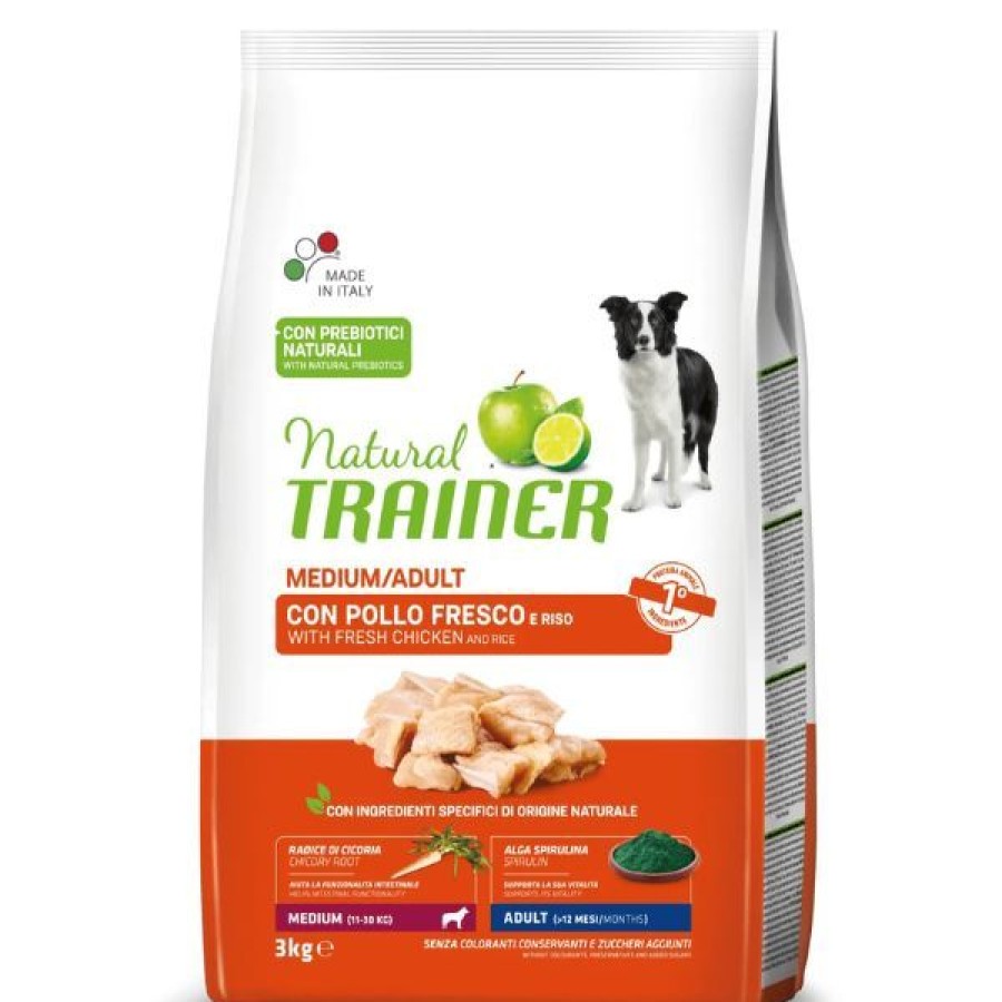 Cani Natural Trainer | Natural Trainer Adult Medium Con Pollo Fresco E Riso