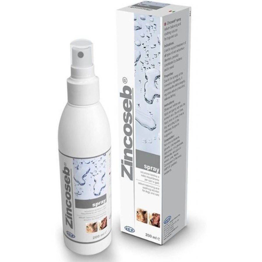 Cani ICF | Zincoseb Spray Sebo-Riequilibrante Icf Per Cani E Gatti