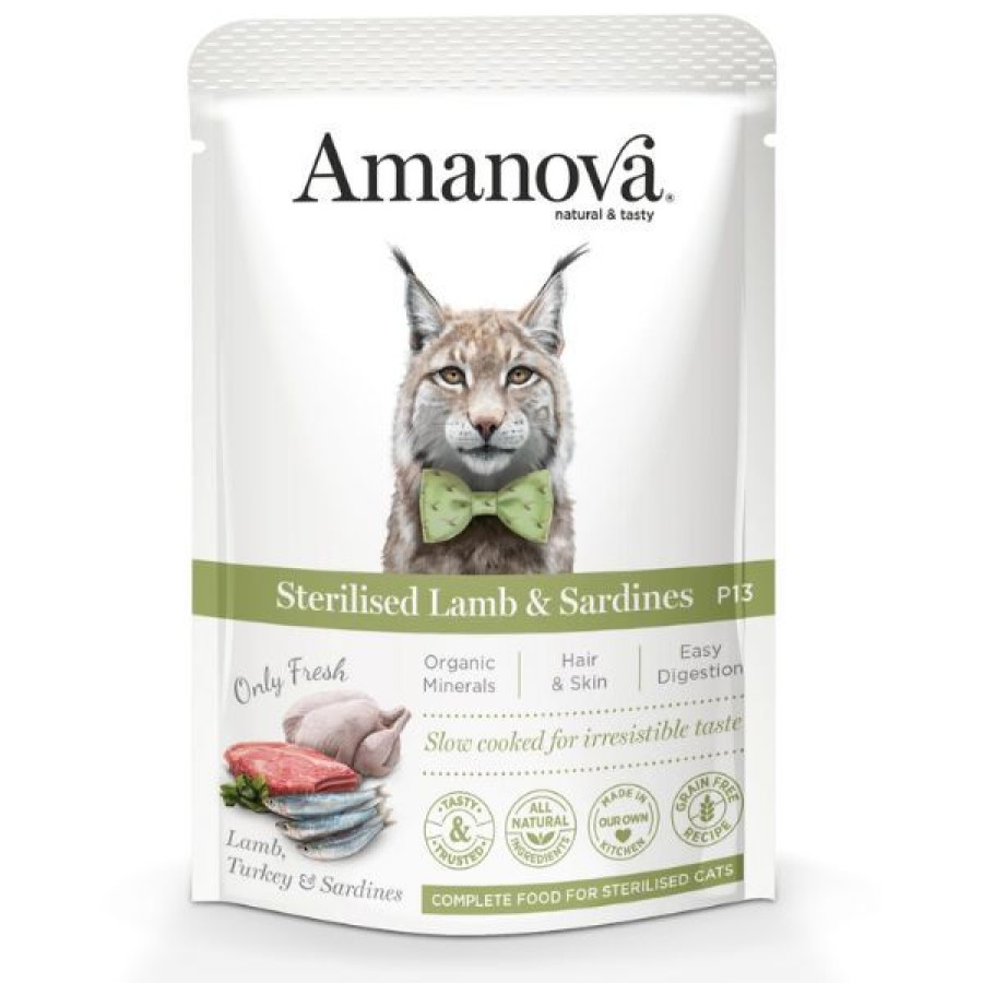 Gatti Amanova | Amanova Cat Umido Sterilised Grain Free 85 Gr