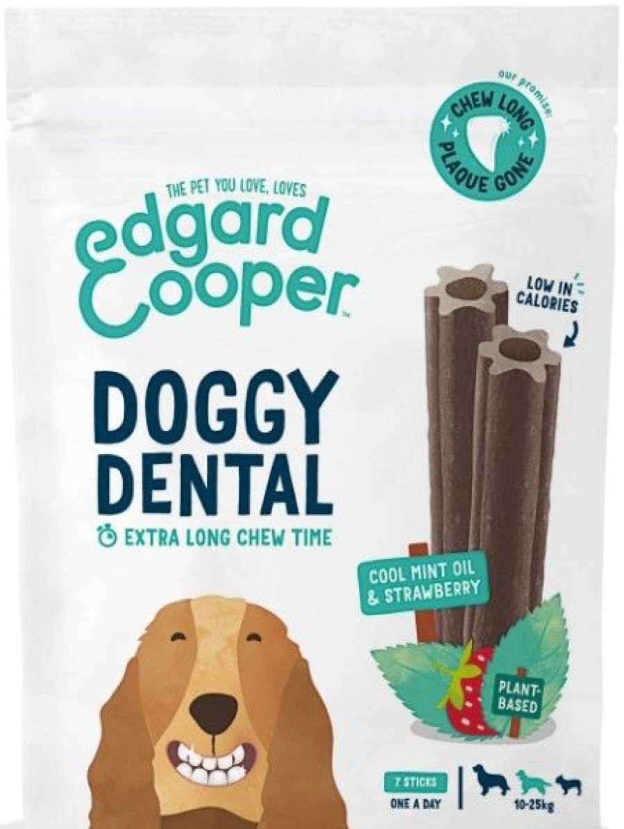 Cani Edgard Cooper | Edgard & Cooper Doggy Dental Menta E Fragola Grain Free