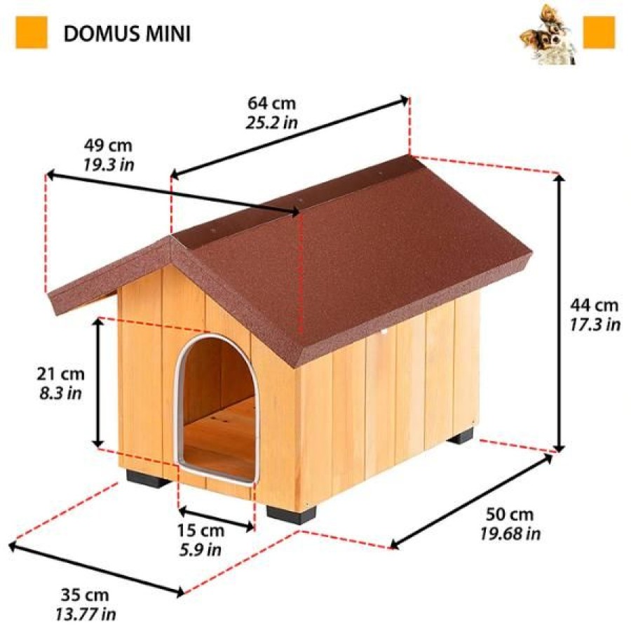 Cani Ferplast | Cuccia In Legno Domus Ferplast