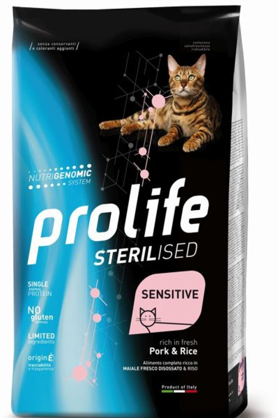 Gatti Prolife | Prolife Sterilised Gatto Sensitive Maiale E Riso