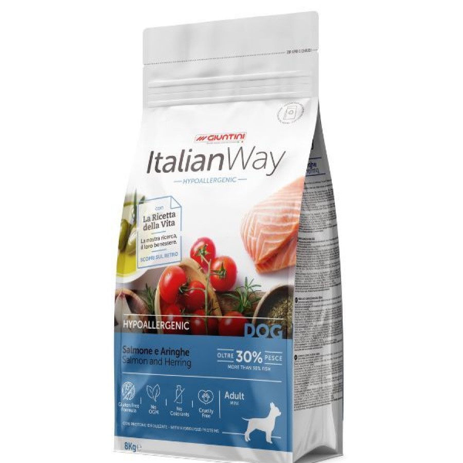 Cani Italian Way | Italianway Mini Adult Hypoallergenic Salmone E Aringhe