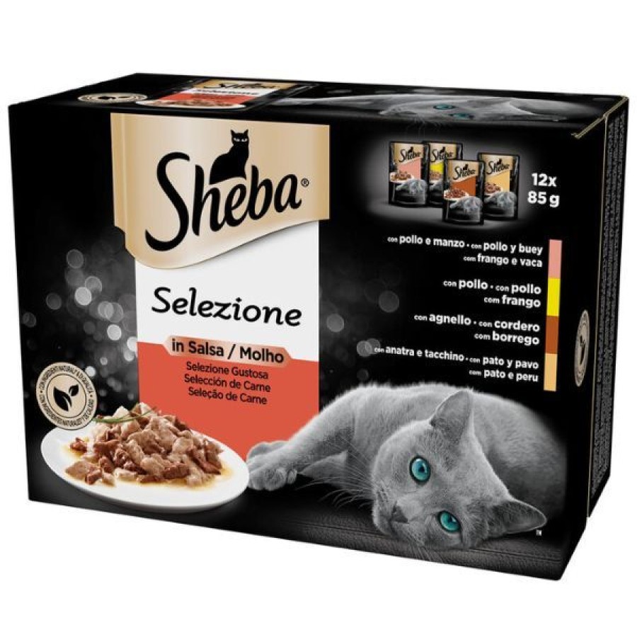 Gatti Sheba | Sheba Selezione In Salsa Multipack 12X85 Gr