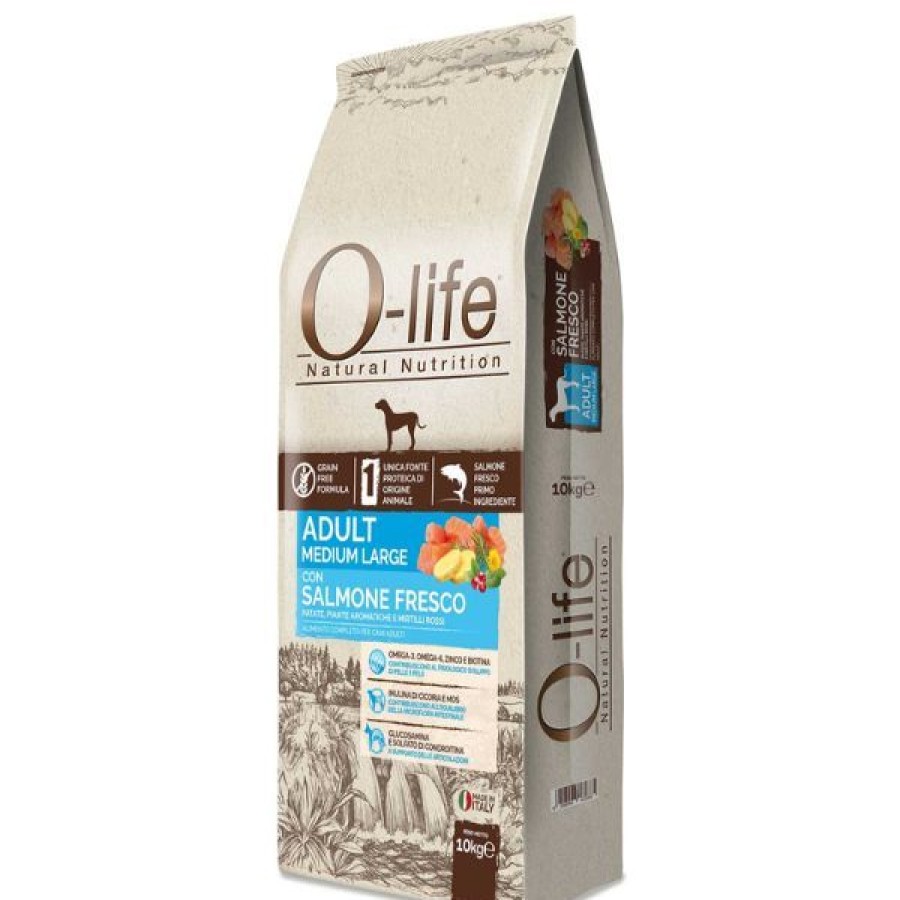 Cani O-Life | O-Life Dog Grain Free Adult Medium/Large Salmone Fresco