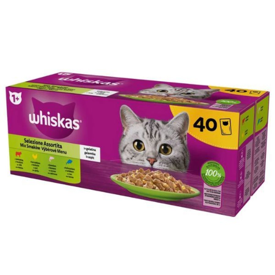 Gatti Whiskas | Whiskas Selezione Assortita Multipack 40 Pezzi Da 85 Gr