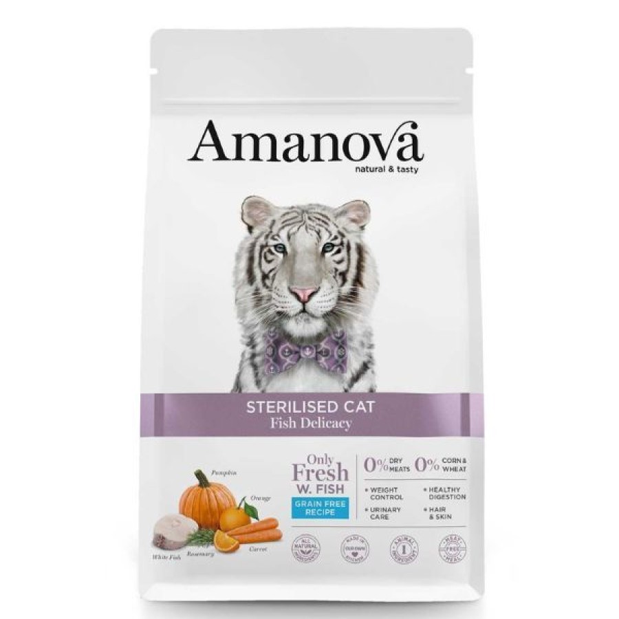 Gatti Amanova | Amanova Sterilised Cat Pesce Bianco Fresco