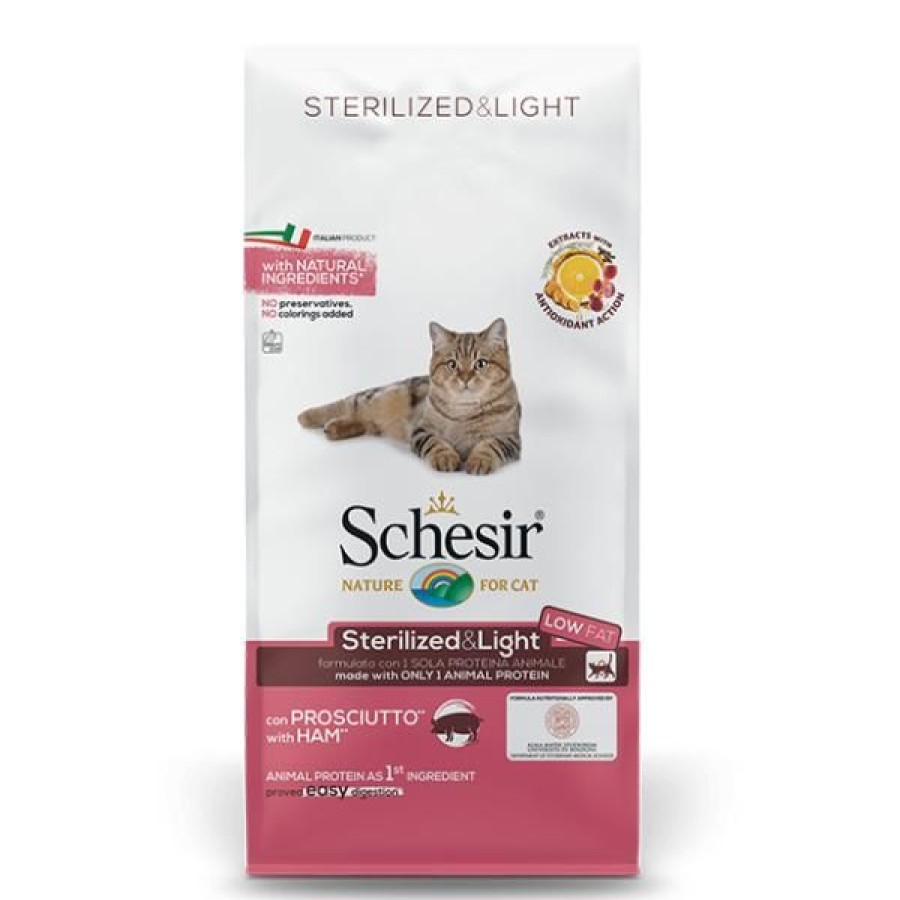 Gatti Schesir | Schesir Cat Dry Sterilized And Light Prosciutto