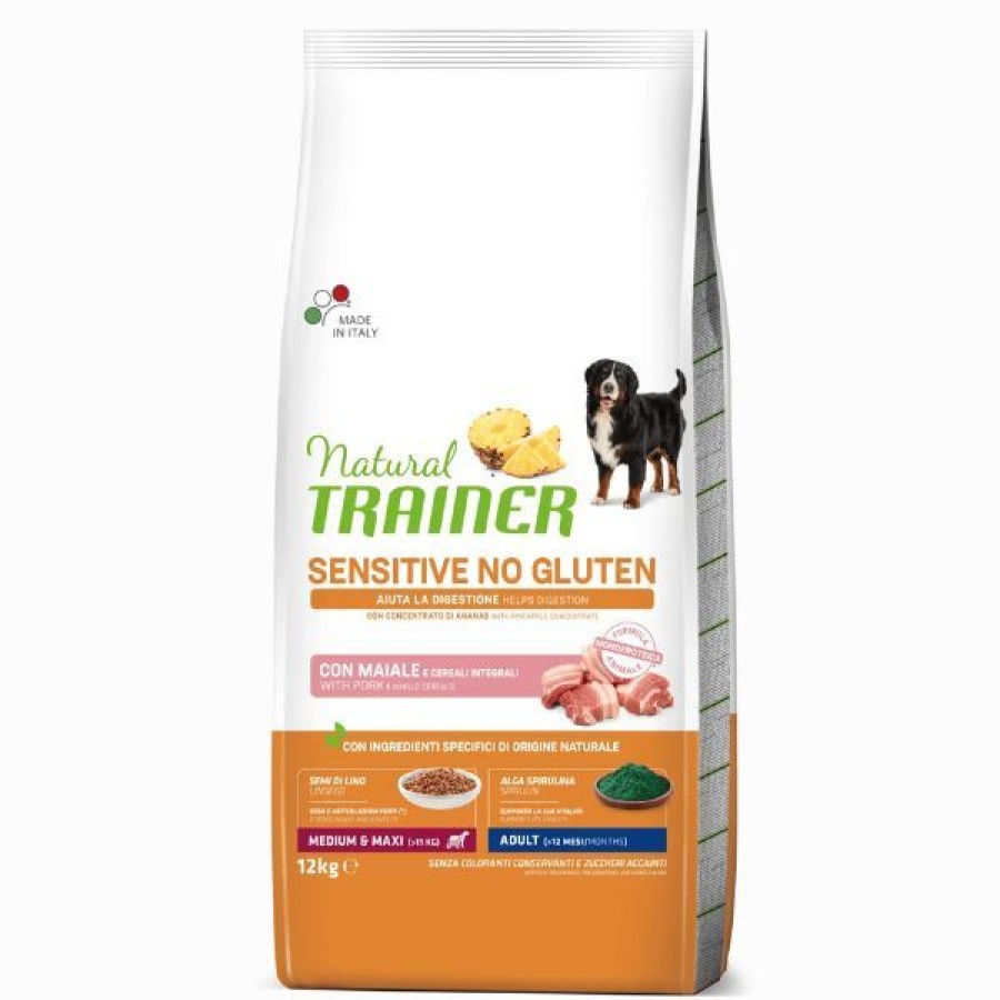 Cani Natural Trainer | Natural Trainer Sensitive No Gluten Medium/Maxi Con Maiale