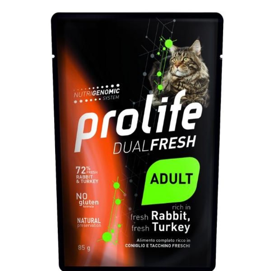 Gatti Prolife | Prolife Dual Fresh Gatto Adult Bustine 85 Gr