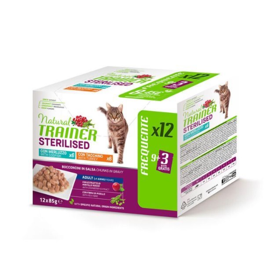 Gatti Natural Trainer | Natural Trainer Cat Sterilised Multipack 12 X 85 Gr