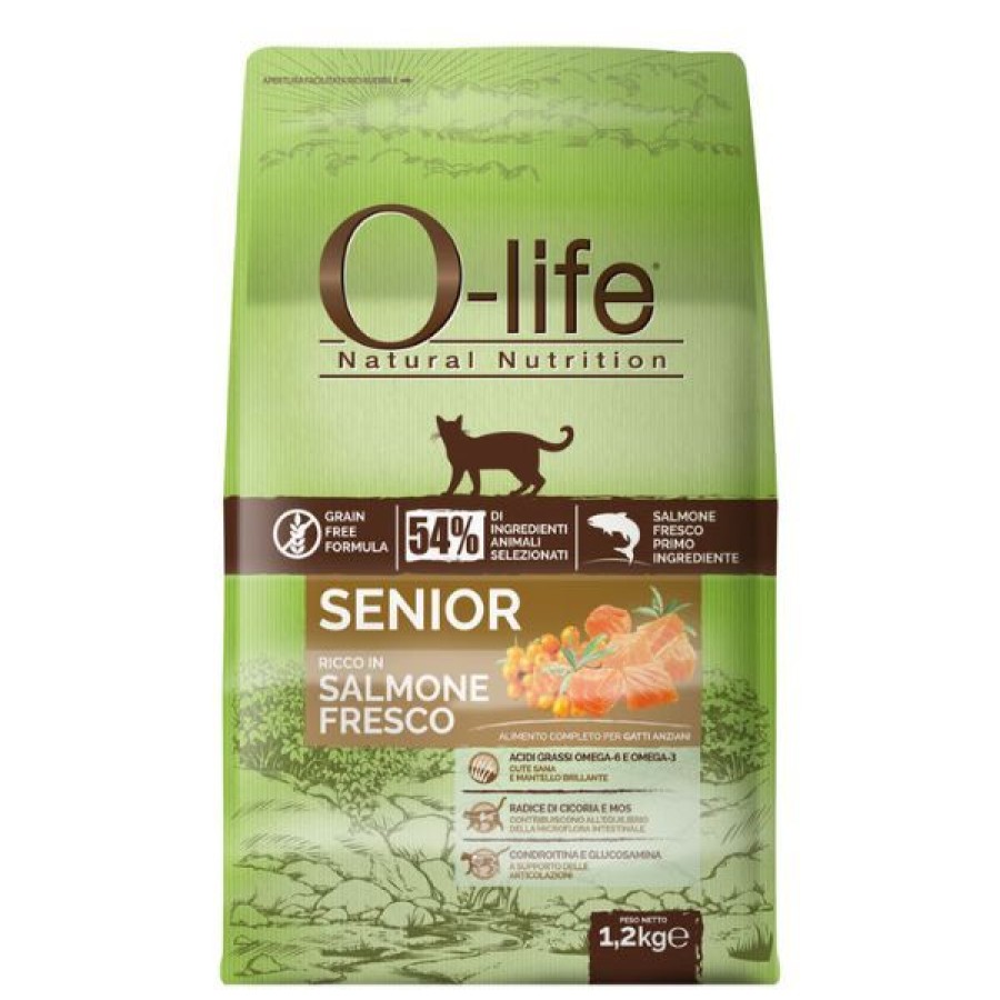 Gatti O-Life | O-Life Cat Senior Grain Free Salmone Fresco