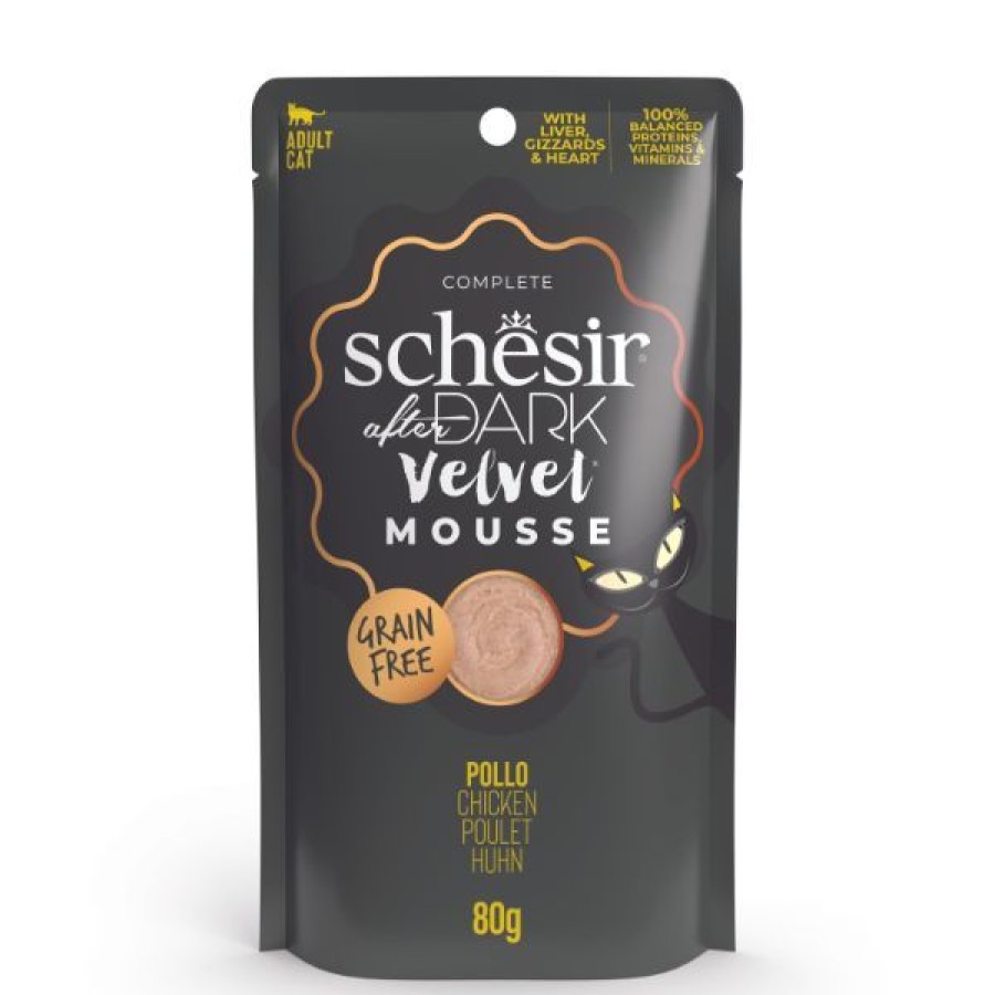 Gatti Schesir | Schesir After Dark Cat Velvet Mousse Grain Free 80 G