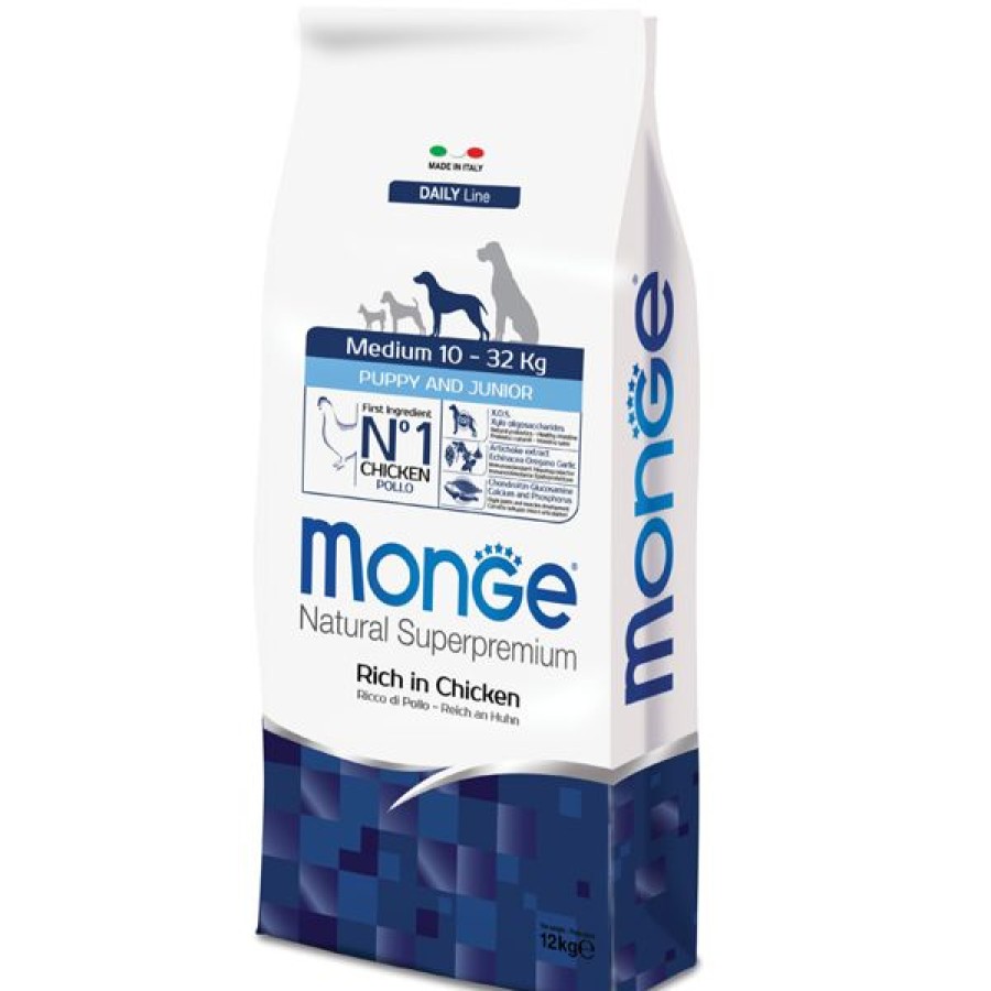 Cani Monge Natural Superpremium | Monge Natural Superpremium Medium Puppy & Junior Ricco Di Pollo