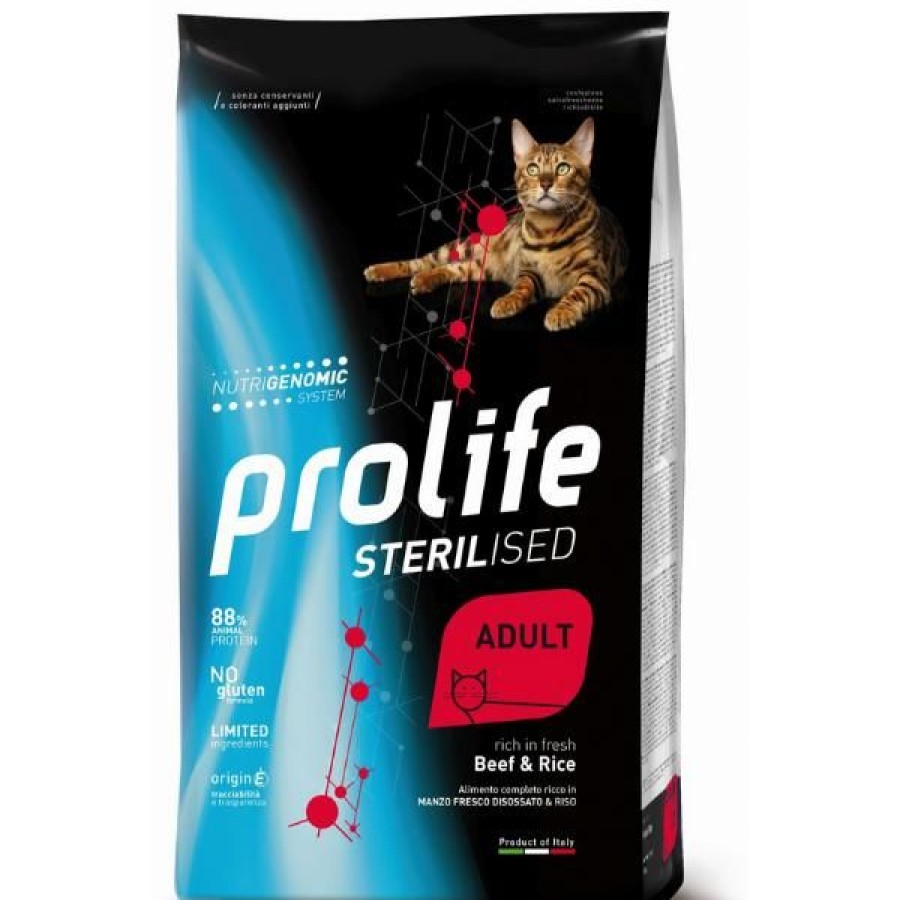 Gatti Prolife | Prolife Sterilised Gatto Adult Manzo E Riso