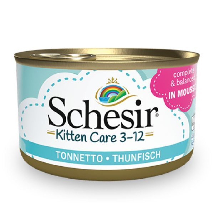 Gatti Schesir | Schesir Umido Per Gatti Kitten Care Mousse Lattina 85 Gr