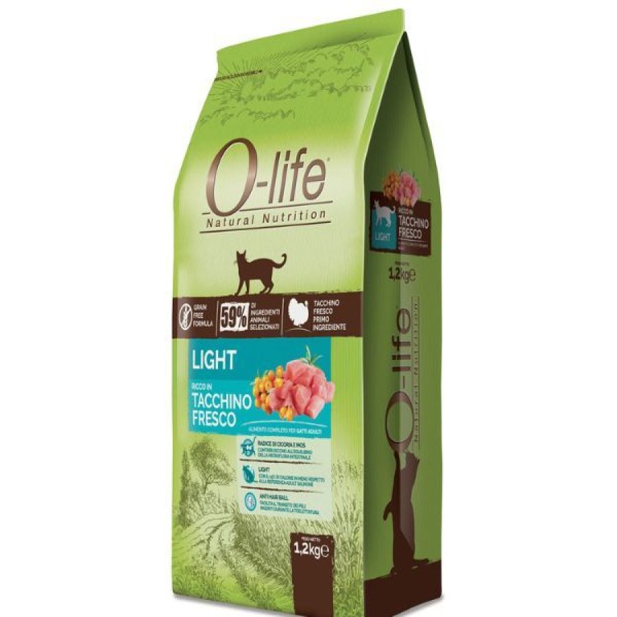 Gatti O-Life | O-Life Cat Light Grain Free Tacchino Fresco