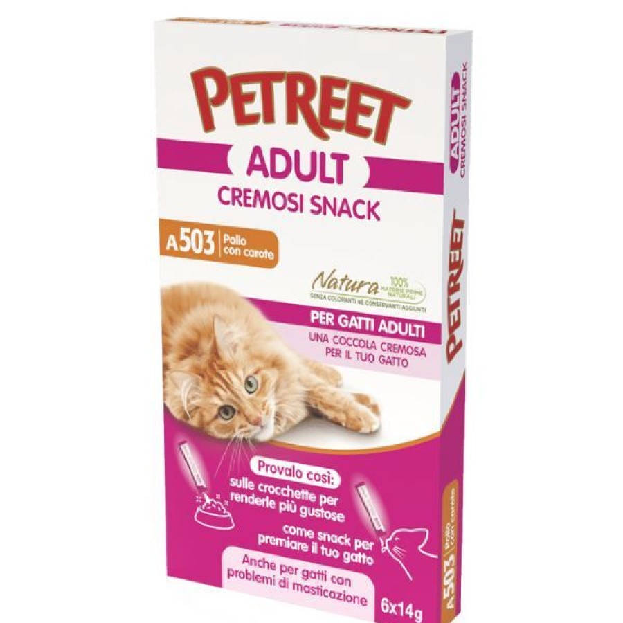 Gatti Petreet | Petreet Cremosi Snack Per Gatti 6X14 Gr