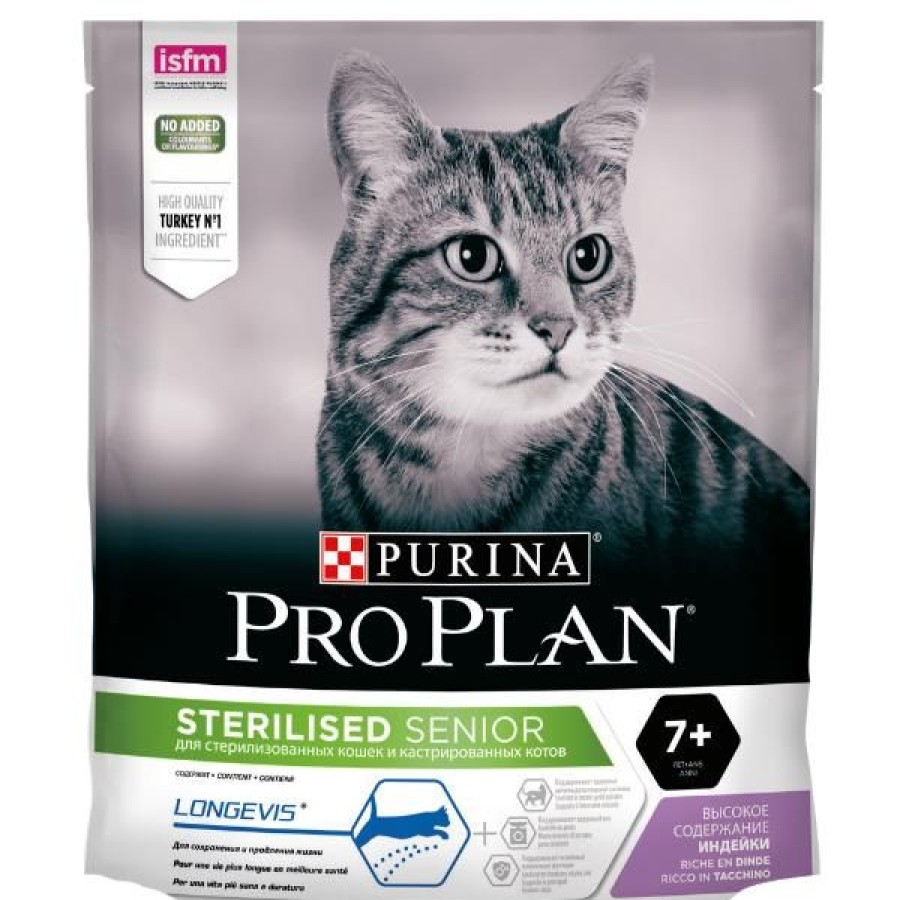 Gatti Purina Pro Plan | Purina Pro Plan Sterilised Senior 7+ Crocchette Gatto Sterilizzato Con Tacchino