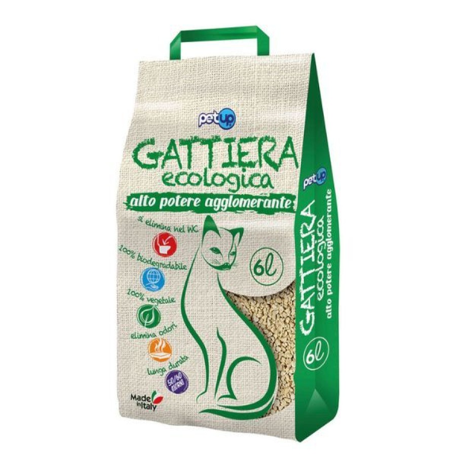 Gatti PetUp | Lettiera Ecologica Agglomerante Inodore Gattiera Petup